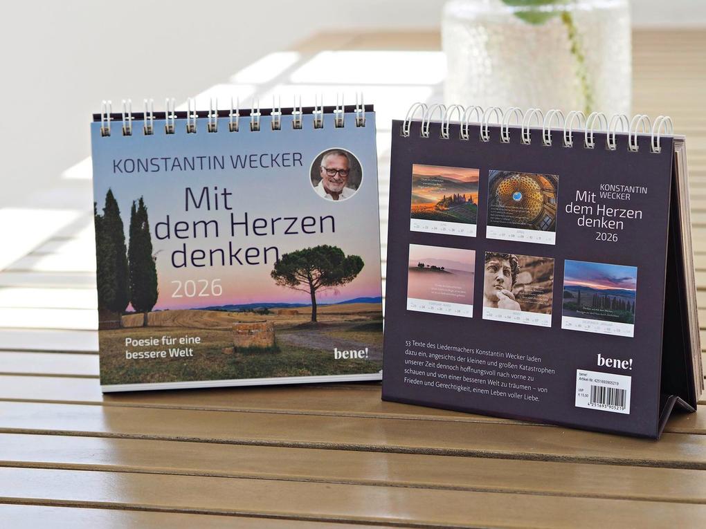 Weitere Ansicht: Wochenkalender 2026: Mit dem Herzen denken | Konstantin Wecker