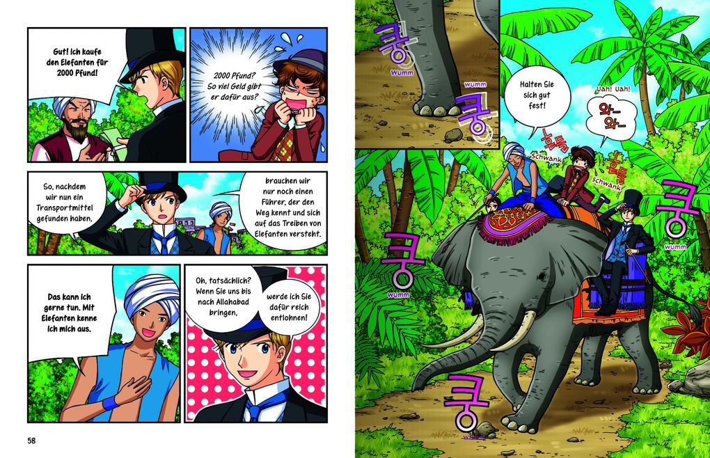 Weitere Ansicht: MANHWA - Klassiker für Kids - In 80 Tagen um die Welt | Suk-Il Eo