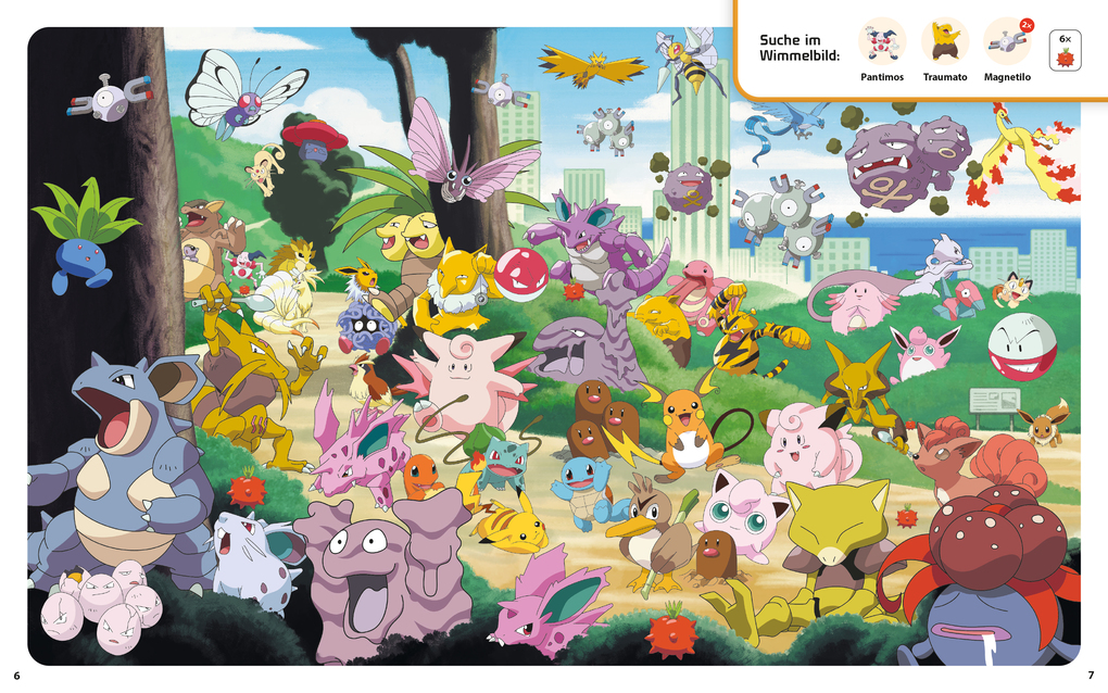 Weitere Ansicht: Pokémon: Willkommen in den neun Regionen! - Suchen - Rätseln - Ausmalen | Panini, Pokémon