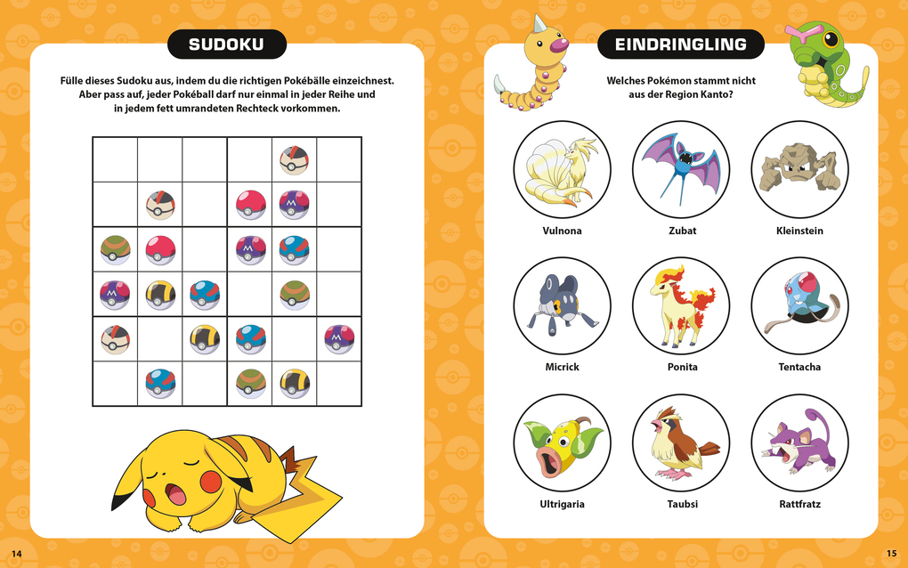 Weitere Ansicht: Pokémon: Willkommen in den neun Regionen! - Suchen - Rätseln - Ausmalen | Panini, Pokémon