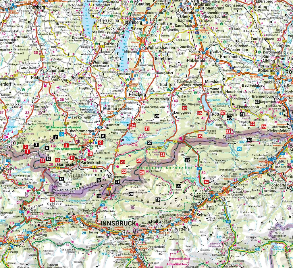 Weitere Ansicht: ROTHER Wanderbuch Wilde Wege Ammergau - Wetterstein - Karwendel - Bayerische Voralpen | Mark Zahel