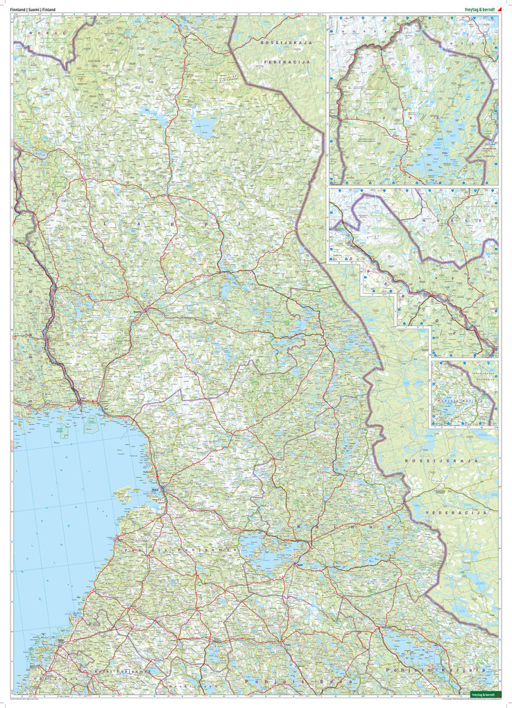 Weitere Ansicht: freytag & berndt Straßenkarte Finnland 1:500.000