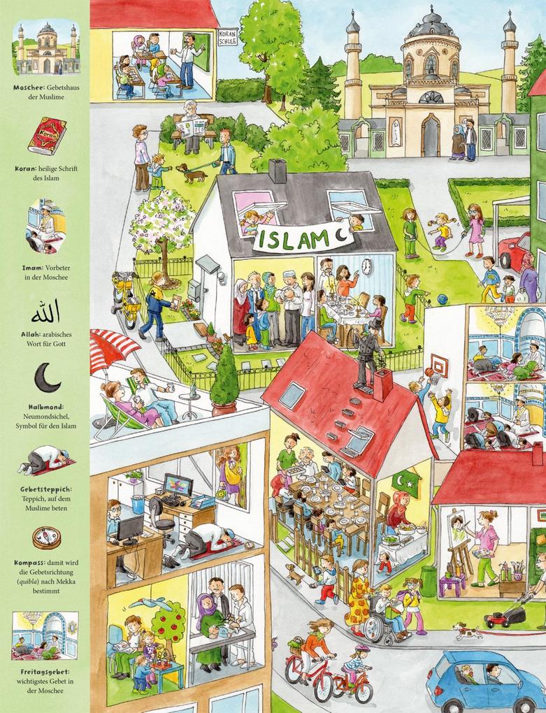 Weitere Ansicht: Mein großes Wimmelbuch der Weltreligionen | Stephan Schlensog