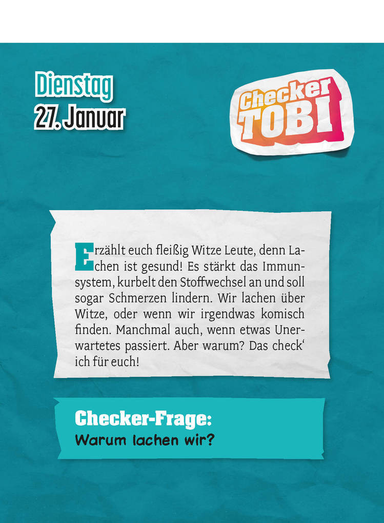 Weitere Ansicht: Checker Tobi 2026: Tagesabreißkalender mit über 300 spannenden Checks zum Aufstellen oder Aufhängen | Daniela Flucht, Checker Tobi