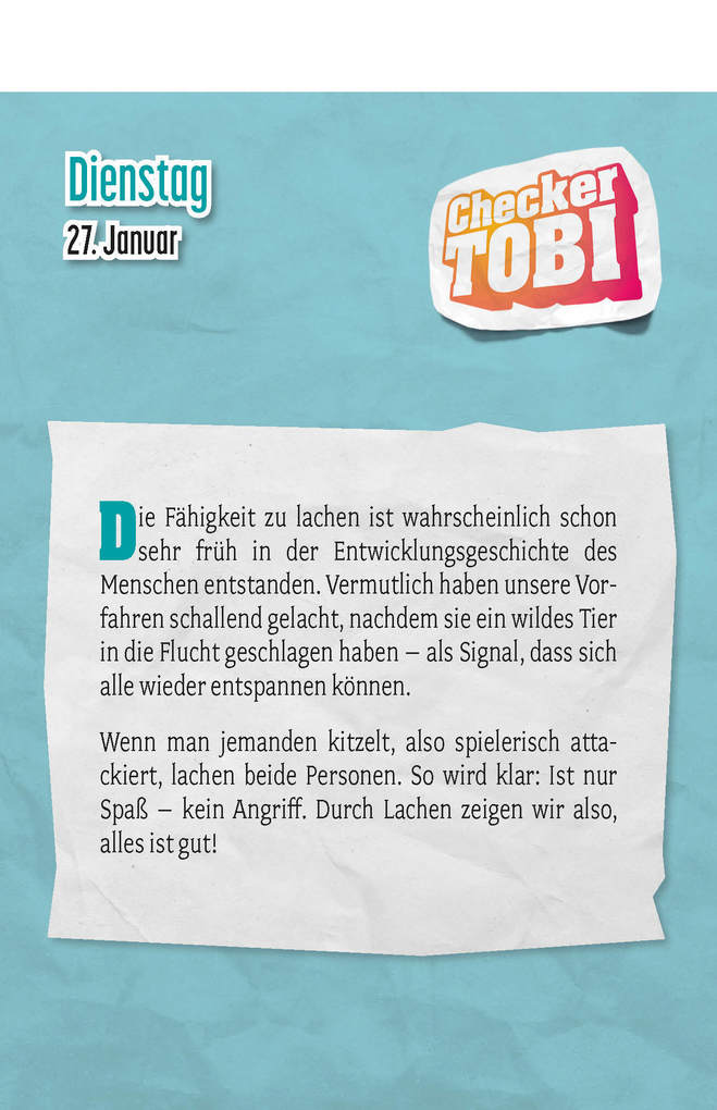Weitere Ansicht: Checker Tobi 2026: Tagesabreißkalender mit über 300 spannenden Checks zum Aufstellen oder Aufhängen | Daniela Flucht, Checker Tobi