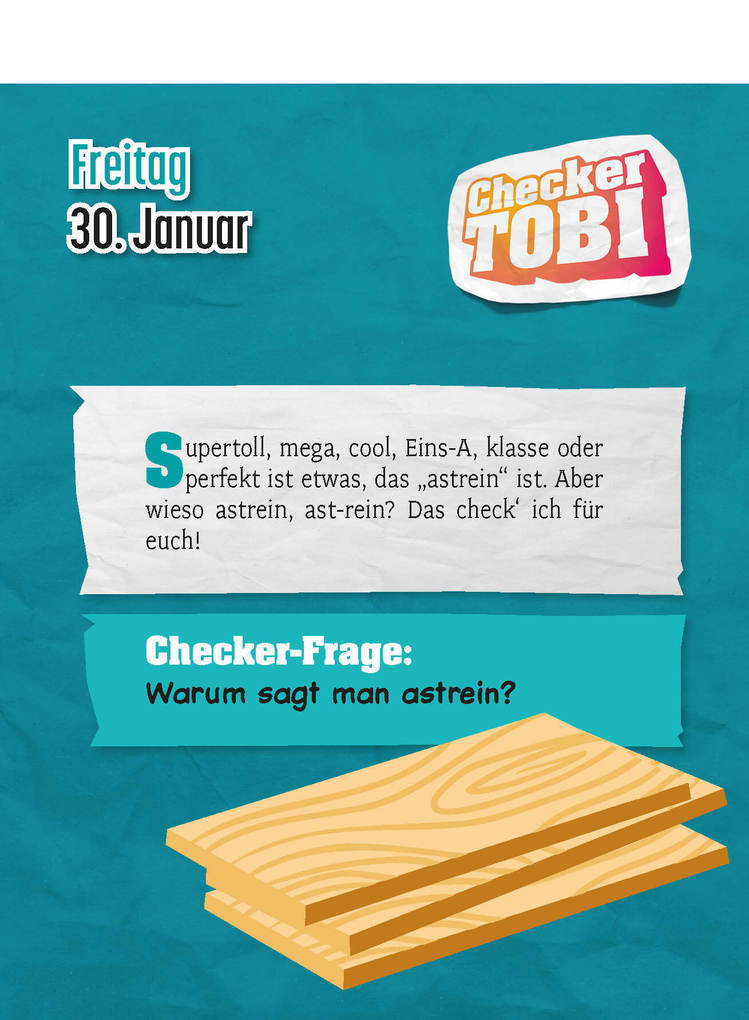 Weitere Ansicht: Checker Tobi 2026: Tagesabreißkalender mit über 300 spannenden Checks zum Aufstellen oder Aufhängen | Daniela Flucht, Checker Tobi