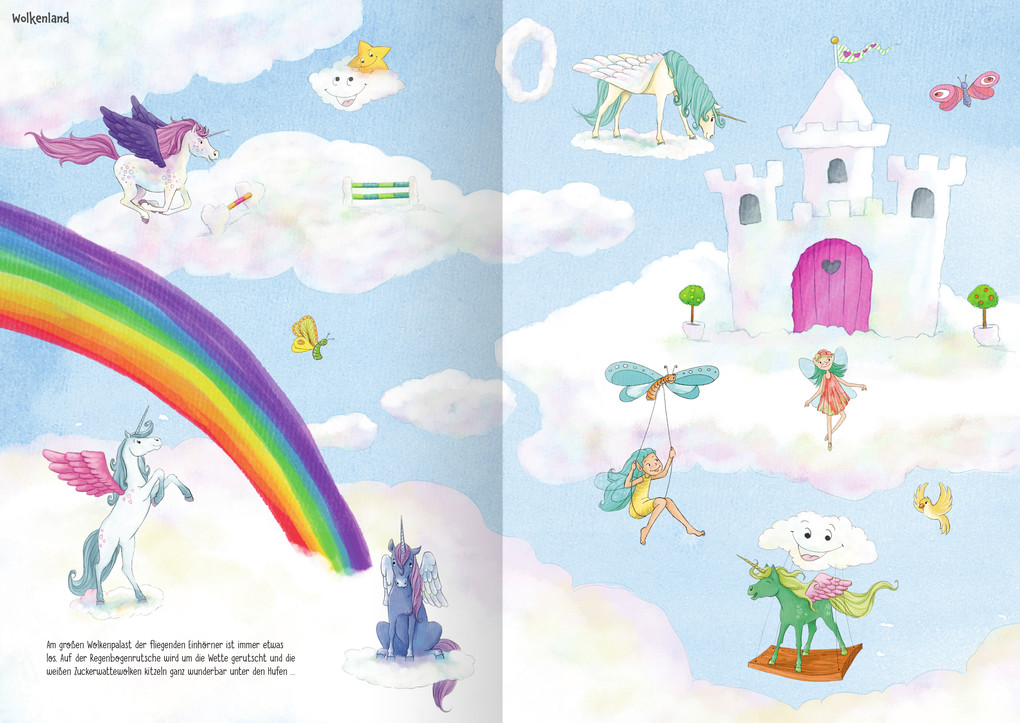 Weitere Ansicht: Mein Stickeralbum - Einhorn, Prinzessin, Fee & Co. | Klara Kamlah, Kristin Lückel