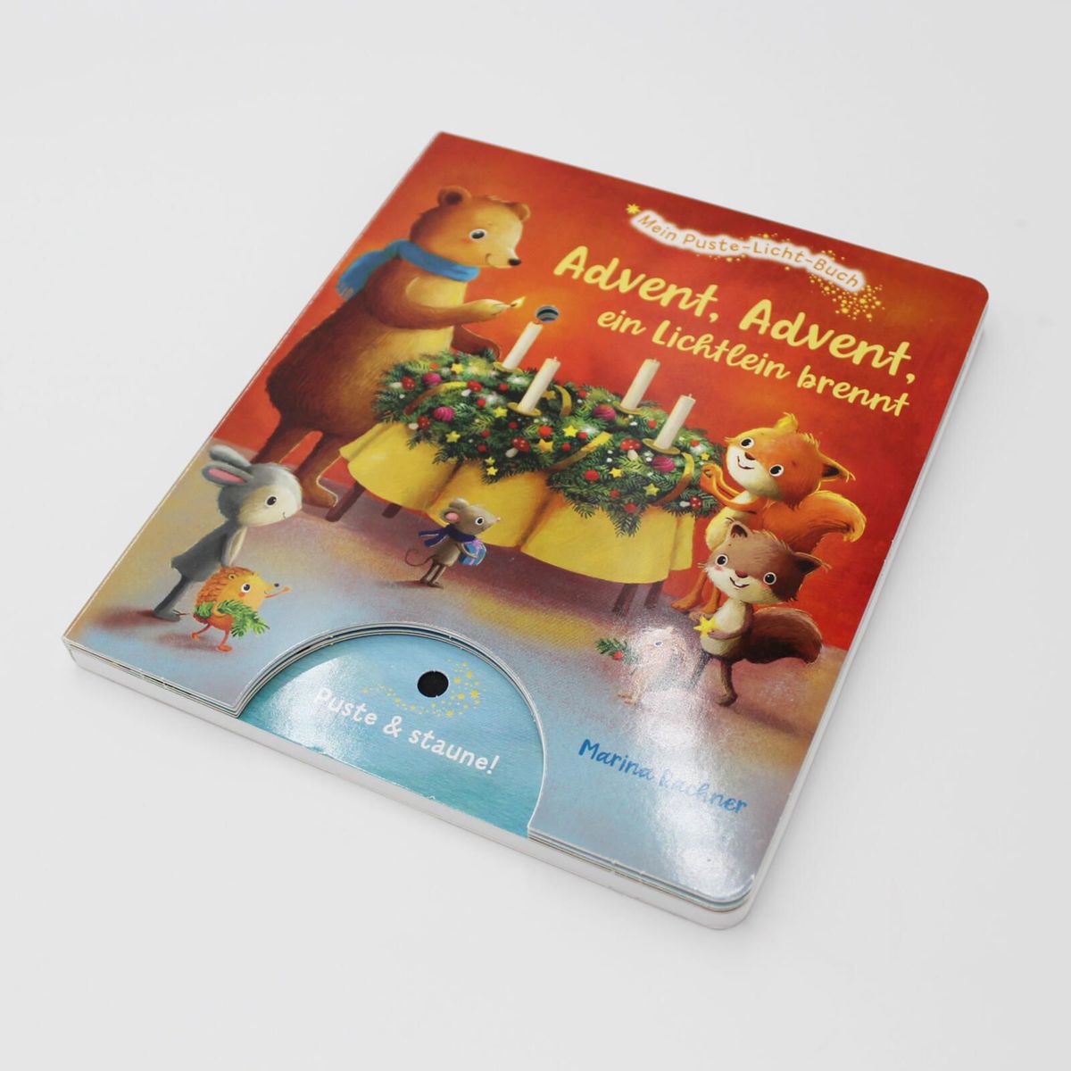 Weitere Ansicht: Mein Puste-Licht-Buch: Advent, Advent, ein Lichtlein brennt | Sylvia Tress