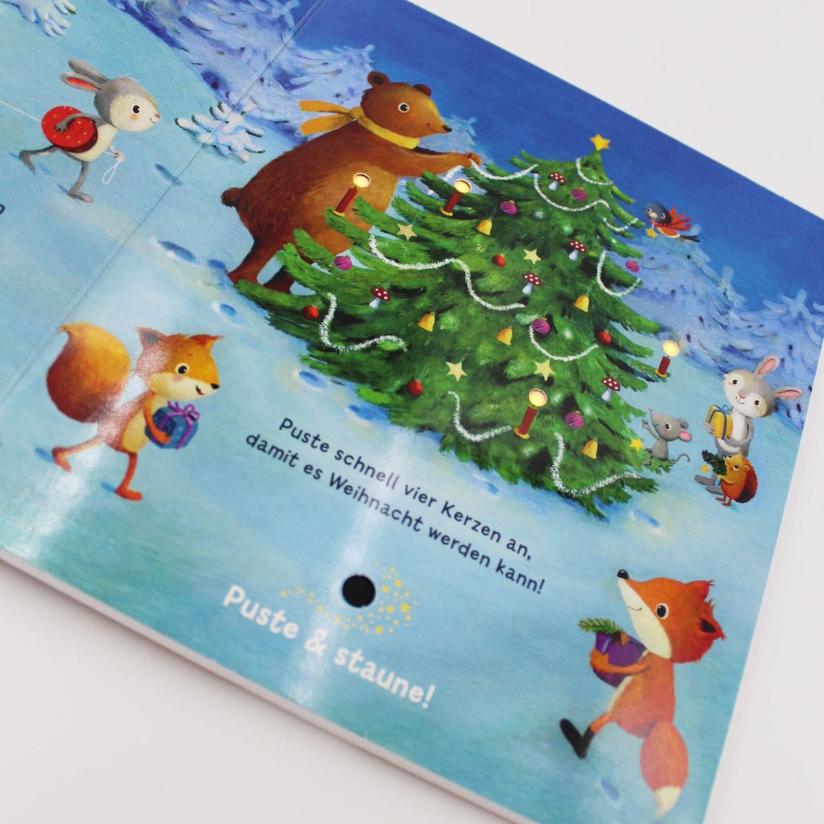 Weitere Ansicht: Mein Puste-Licht-Buch: Advent, Advent, ein Lichtlein brennt | Sylvia Tress