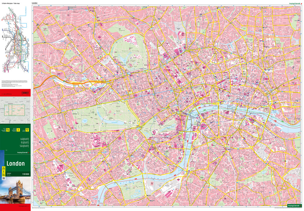 Weitere Ansicht: London, Stadtplan 1:10.000, freytag & berndt