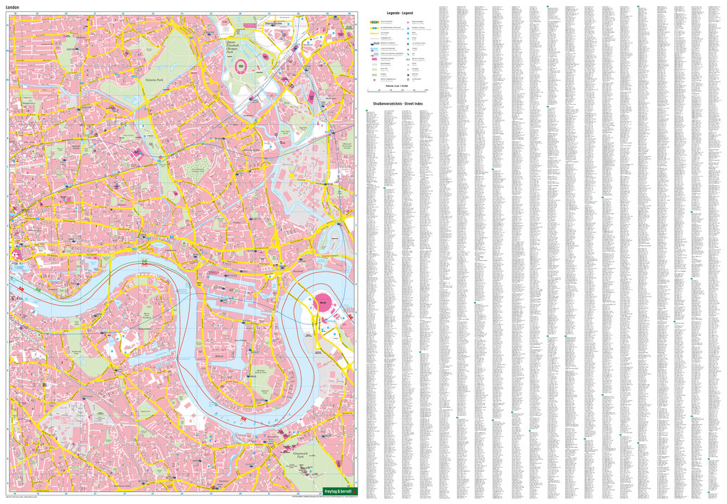 Weitere Ansicht: London, Stadtplan 1:10.000, freytag & berndt