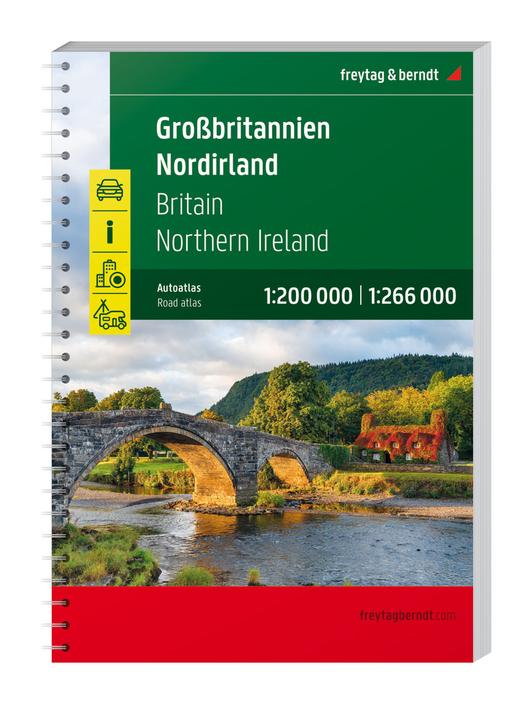 Weitere Ansicht: Großbritannien - Nordirland, Autoatlas 1:200.000 - 1:266.000, freytag & berndt