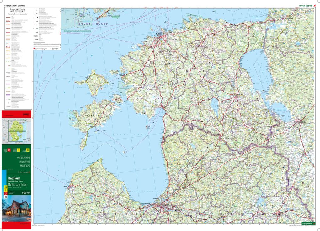 Weitere Ansicht: freytag & berndt Straßenkarte Baltikum 1:400.000