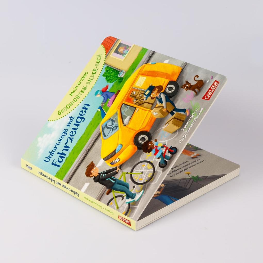 Weitere Ansicht: Mein erstes Geschichten-Bilder-Buch: Unterwegs mit Fahrzeugen | Sandra Grimm