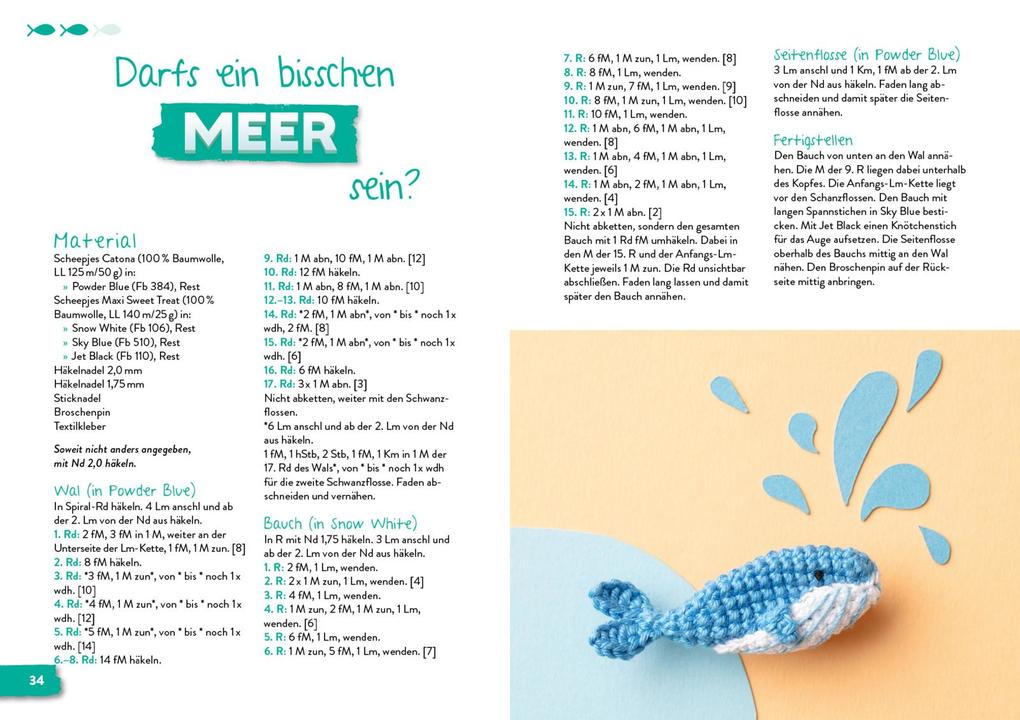 Weitere Ansicht: Coole Mini-Amigurumi zum Anstecken | Inga Borges, @byfrauline