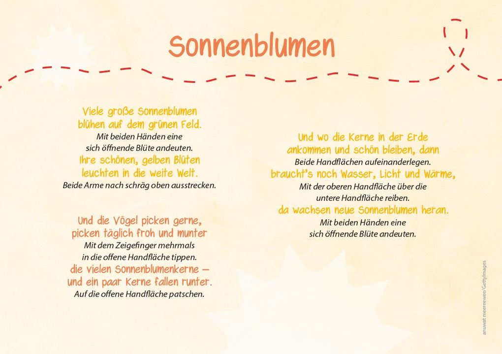 Weitere Ansicht: Die Kita-Jahreszeiten-Karten: 32 Mitmachgedichte für den Sommer | Verena Hafner