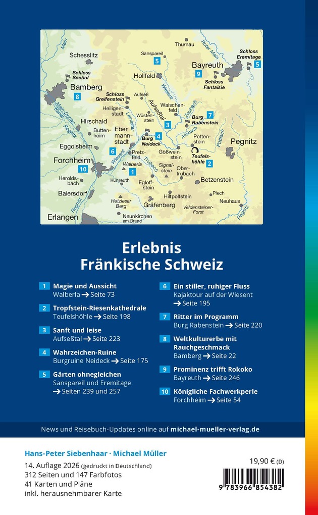 Weitere Ansicht: MICHAEL MÜLLER Reiseführer Fränkische Schweiz | Hans-Peter Siebenhaar, Michael Müller
