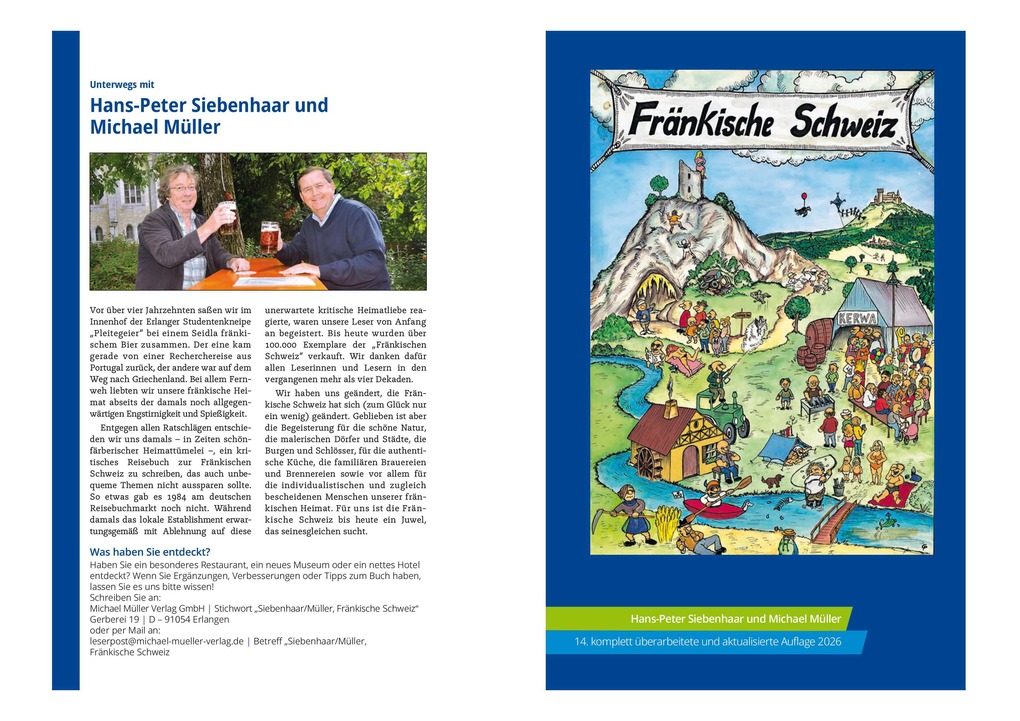 Weitere Ansicht: MICHAEL MÜLLER Reiseführer Fränkische Schweiz | Hans-Peter Siebenhaar, Michael Müller