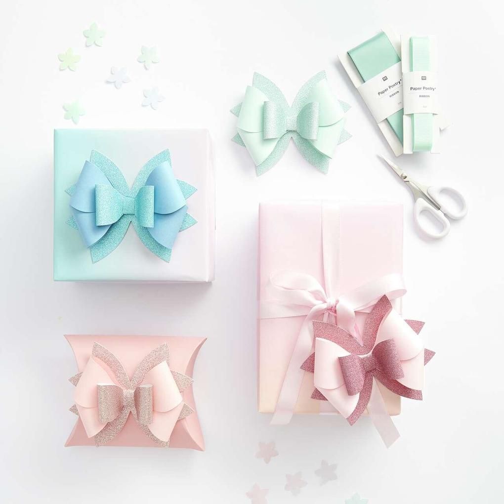 Weitere Ansicht: Papierschleifen, La Vie en Rose, FSC MIX, 4 Stk, 11,5 x 10 cm, ca. 200 g/m²
