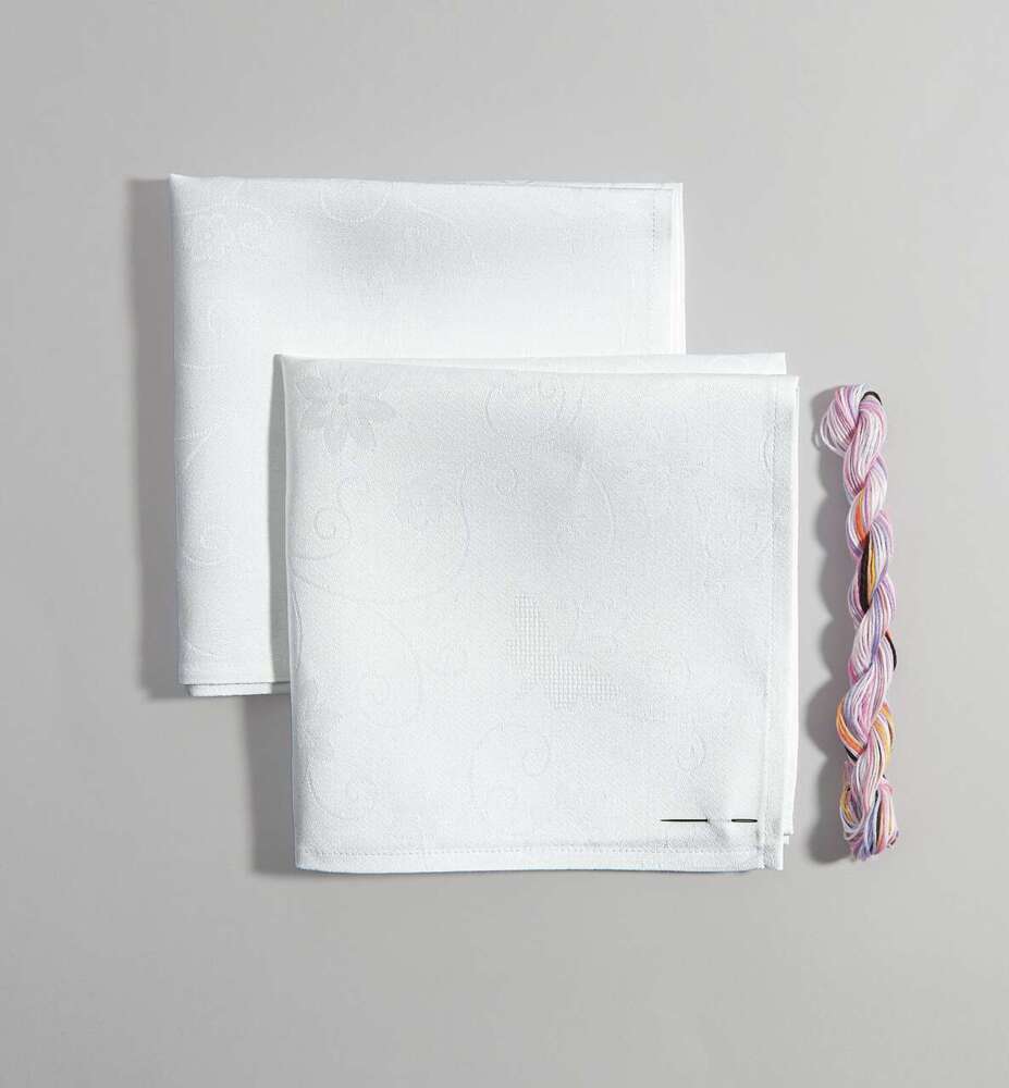 Weitere Ansicht: Stickpackung Gezählter Kreuzstich, Servietten mit Schmetterlingen