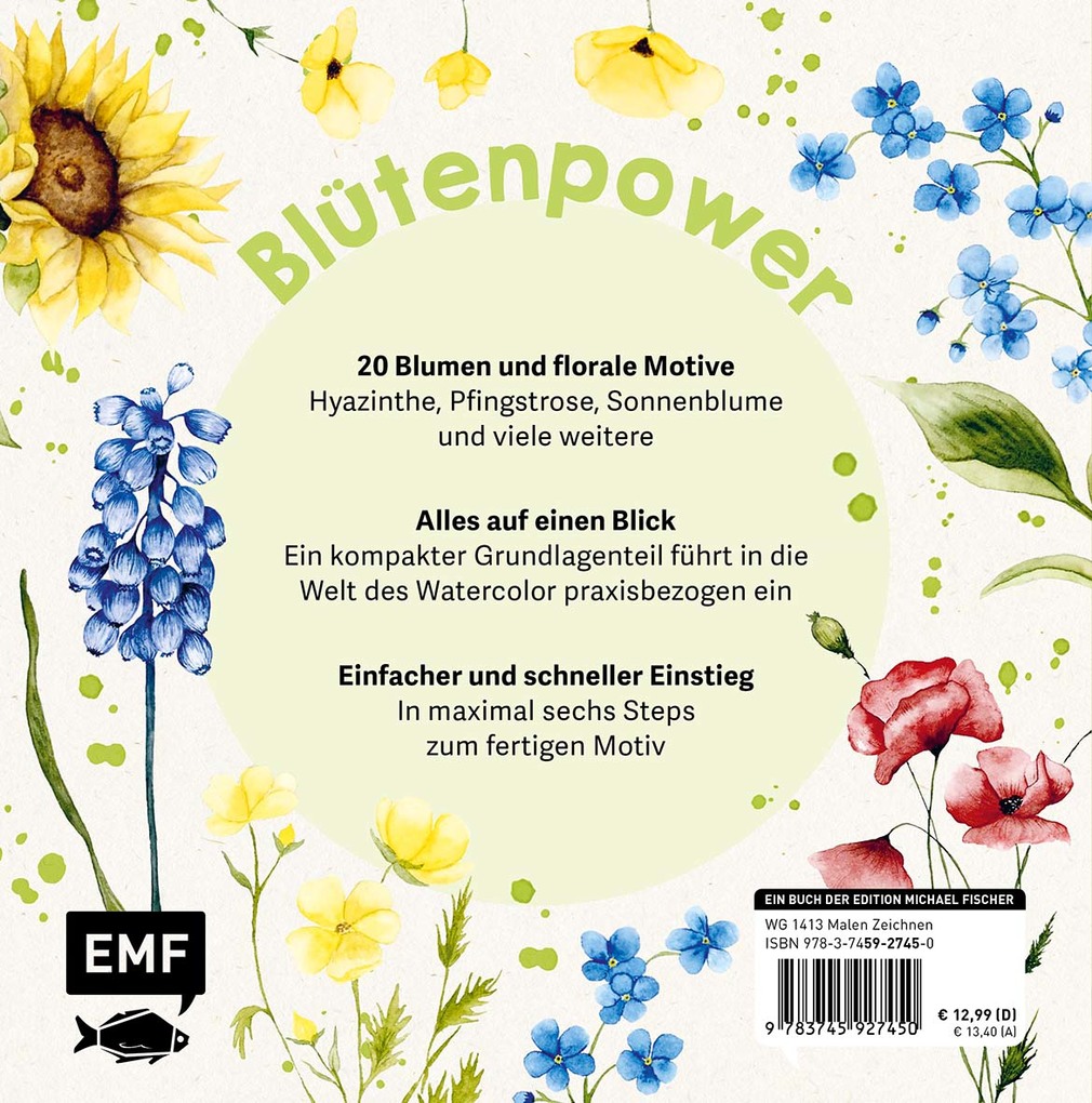 Weitere Ansicht: Mini Watercolor - Blumen | Victoria Florentina Wißmann