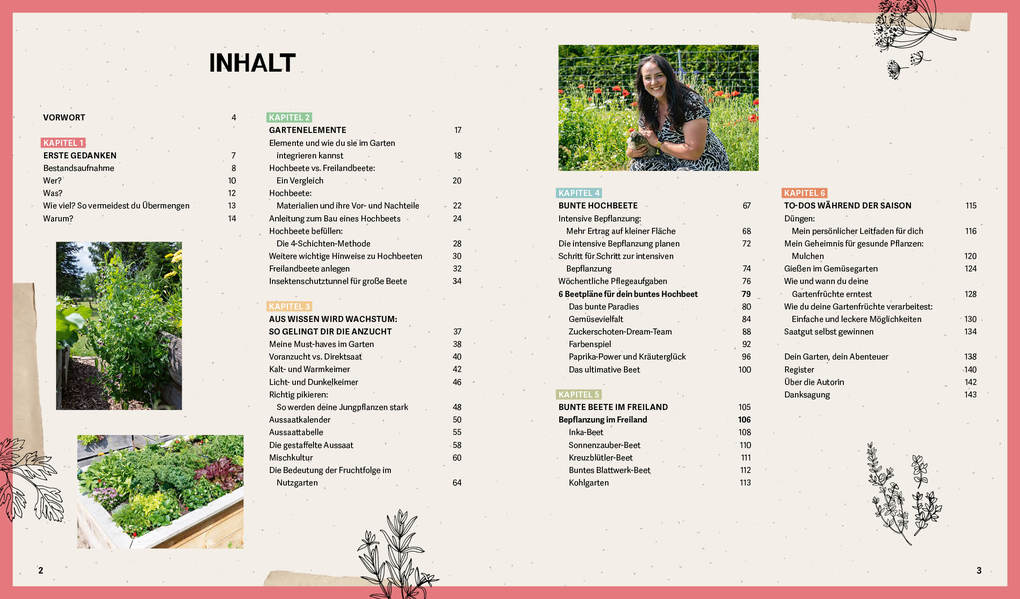 Weitere Ansicht: Bunte Beete - Einfach gärtnern mit intensiver Bepflanzung in Hochbeet und Freiland | Saskia Voigt