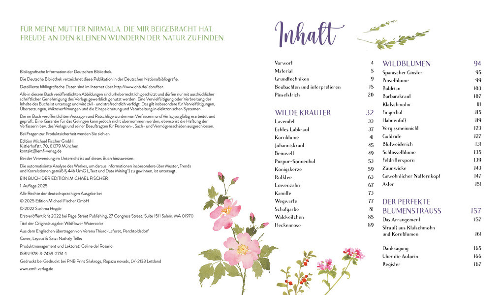Weitere Ansicht: Wildflower Watercolor - Blumen-Aquarelle malen | Sushma Hegde