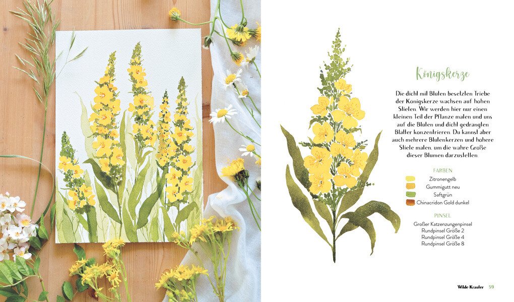 Weitere Ansicht: Wildflower Watercolor - Blumen-Aquarelle malen | Sushma Hegde