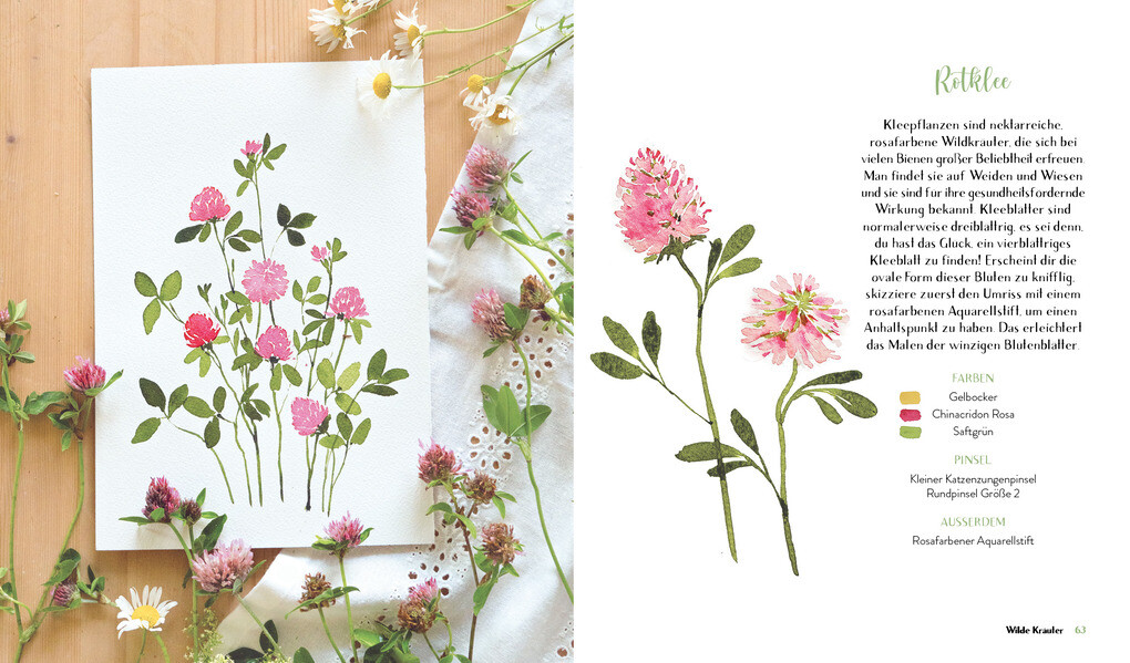 Weitere Ansicht: Wildflower Watercolor - Blumen-Aquarelle malen | Sushma Hegde