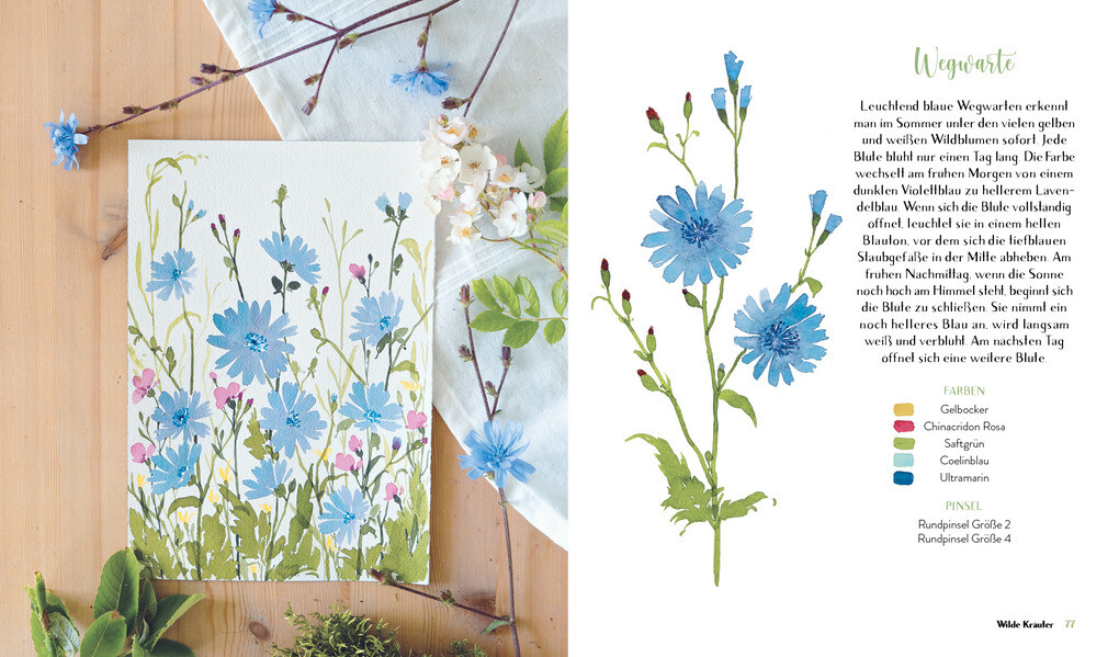 Weitere Ansicht: Wildflower Watercolor - Blumen-Aquarelle malen | Sushma Hegde
