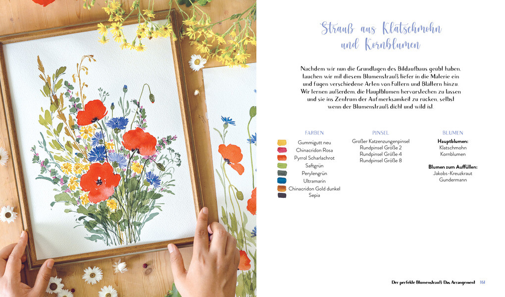 Weitere Ansicht: Wildflower Watercolor - Blumen-Aquarelle malen | Sushma Hegde