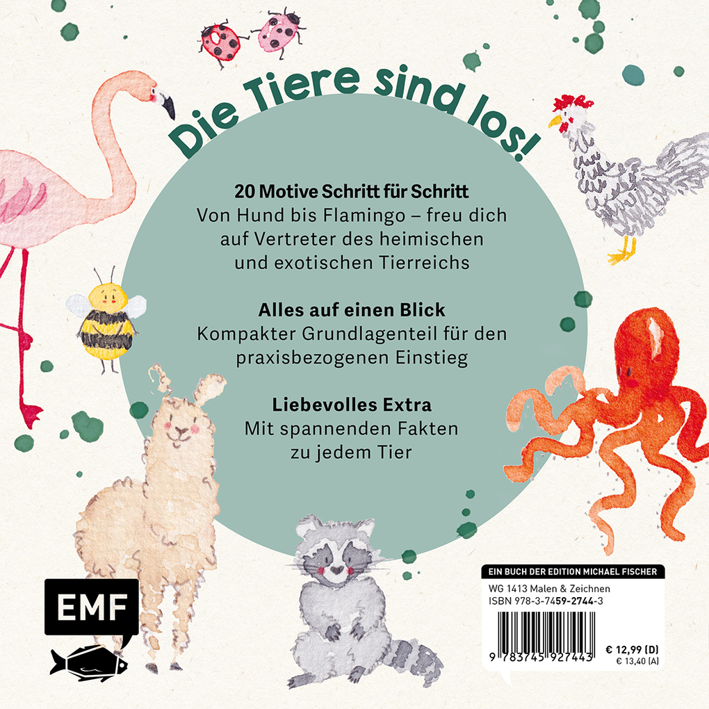 Weitere Ansicht: Mini Watercolor - Tiere | Jana Hollmann