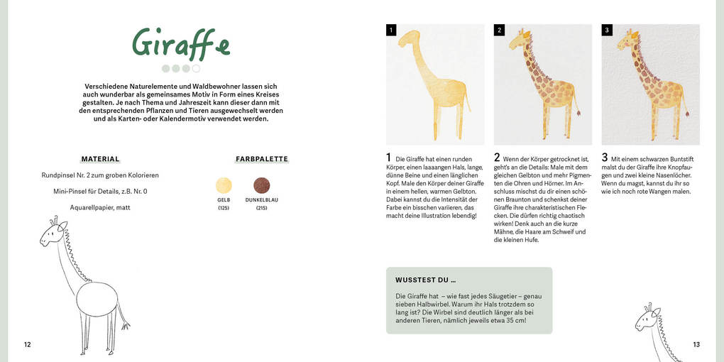 Weitere Ansicht: Mini Watercolor - Tiere | Jana Hollmann