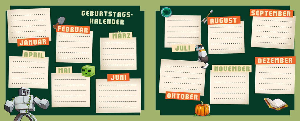 Weitere Ansicht: Das Freundebuch für Minecraft-Fans