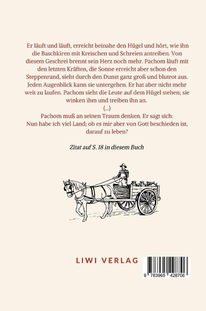 Weitere Ansicht: Leo Tolstoi: Wieviel Erde braucht der Mensch? Neuausgabe | Leo Tolstoi