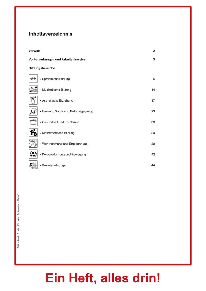 Weitere Ansicht: Kita aktiv Projektmappe Wetter | Svenja Ernsten