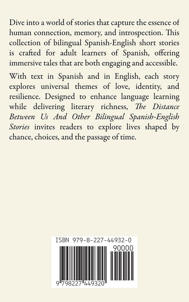 Weitere Ansicht: The Distance Between Us And Other Bilingual Spanish-English Stories | Pomme Bilingual