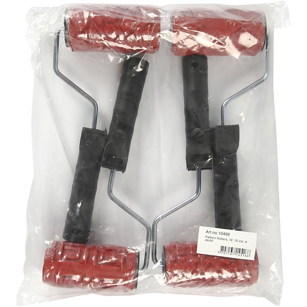 Weitere Ansicht: Creativ Company Musterwalzen, B 10 cm, 4er Set