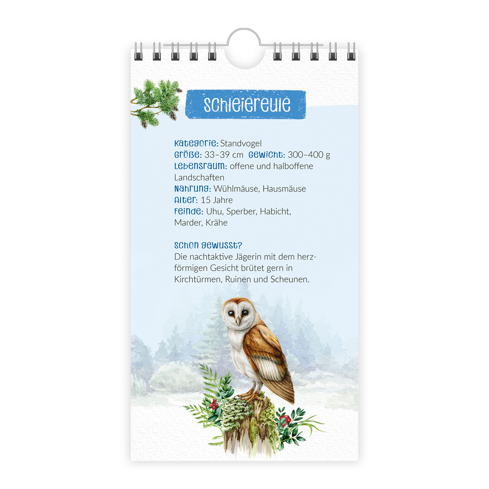Weitere Ansicht: Trötsch Geburtstagskalender Unsere Vogelwelt