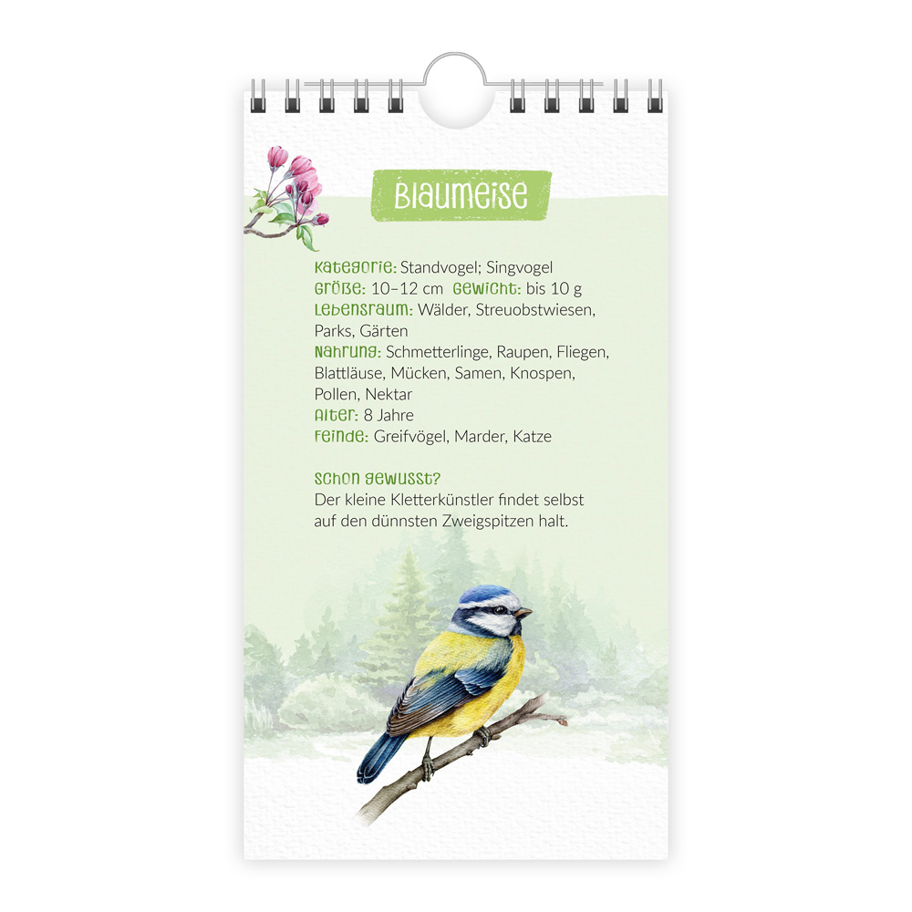 Weitere Ansicht: Trötsch Geburtstagskalender Unsere Vogelwelt