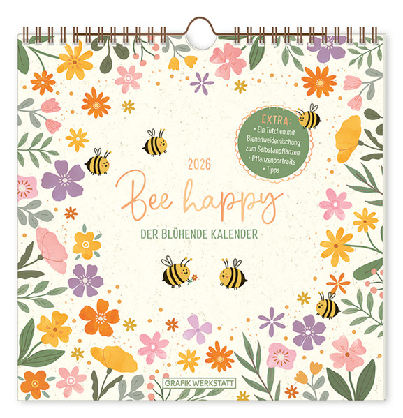 Produktbild: Botanic-Kalender 2026 Bee happy