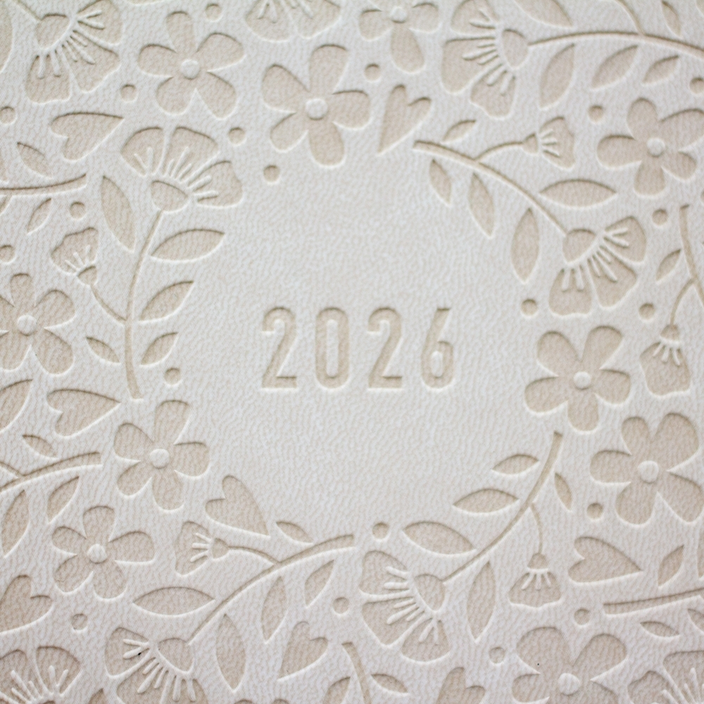 Weitere Ansicht: Terminplaner Lederlook 2026 Beige