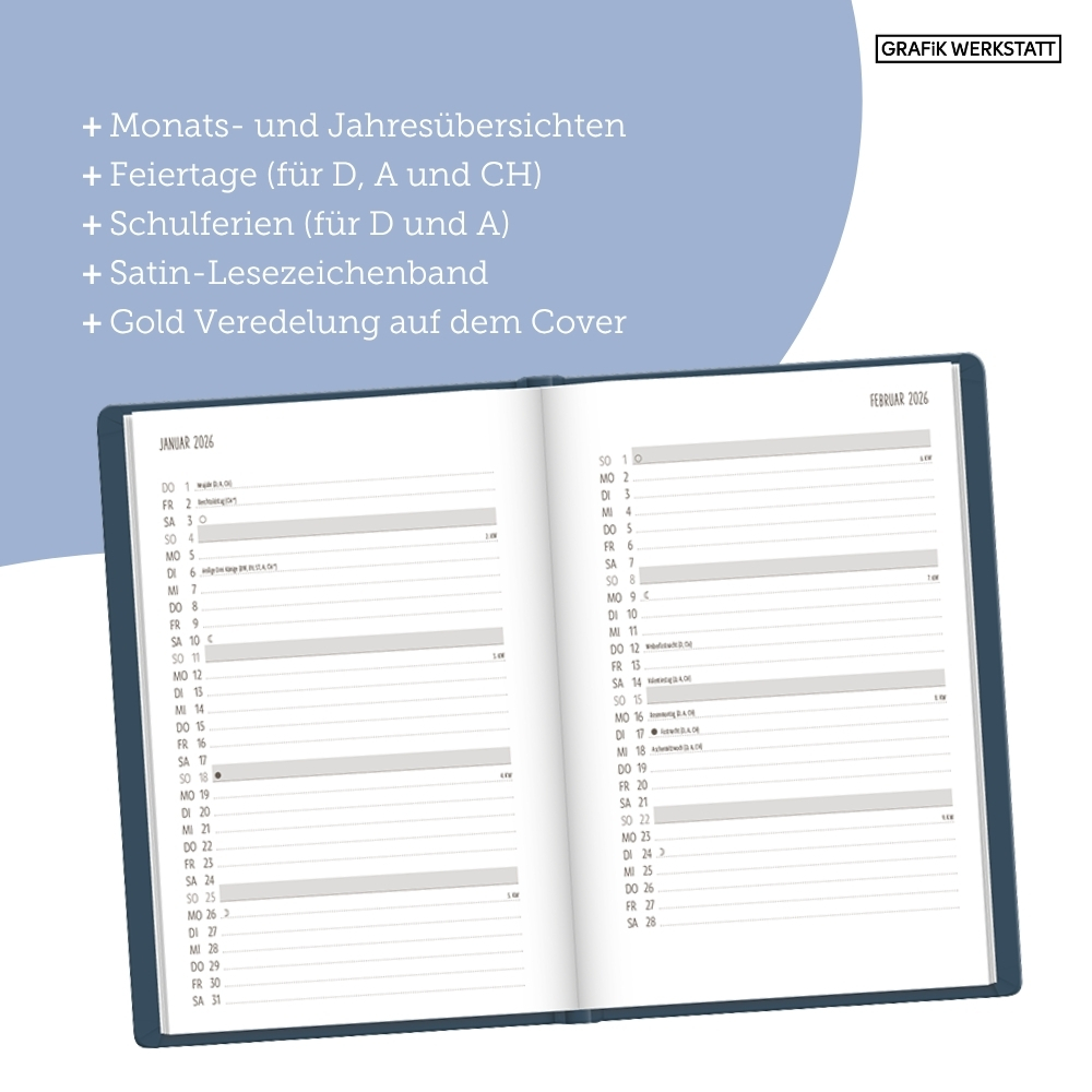 Weitere Ansicht: Terminplaner NatureArt 2026 Blumen