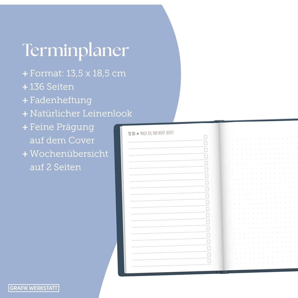 Weitere Ansicht: Terminplaner NatureArt 2026 Punkte