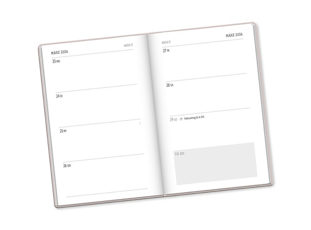 Weitere Ansicht: Terminplaner LetterArt 2026 Big Plans