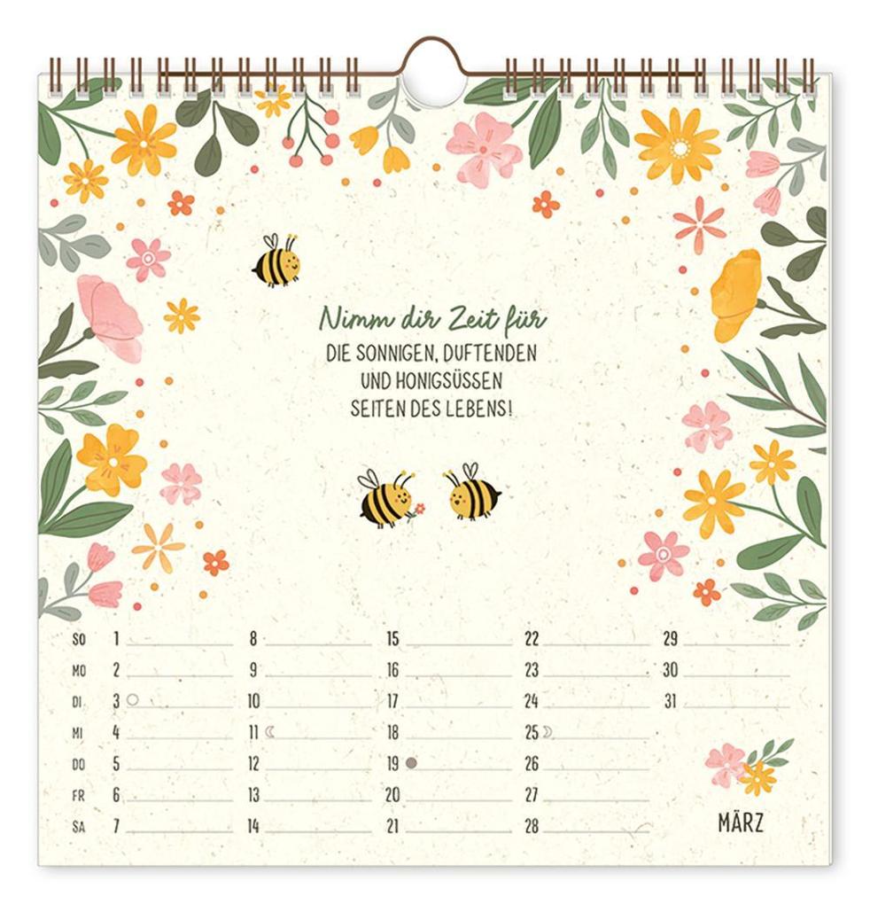 Weitere Ansicht: Botanic-Kalender 2026 Bee happy