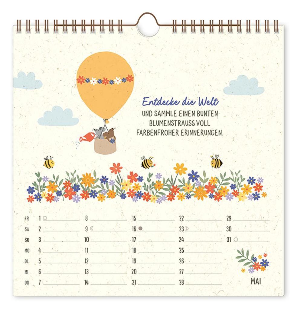 Weitere Ansicht: Botanic-Kalender 2026 Bee happy