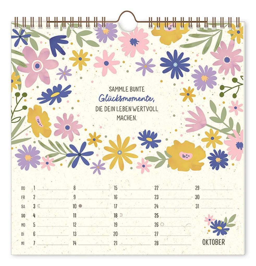 Weitere Ansicht: Botanic-Kalender 2026 Bee happy