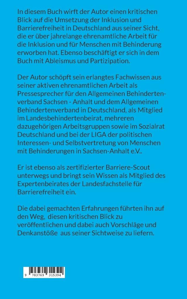Weitere Ansicht: Wie inklusiv ist Deutschland? | Jörg Polster