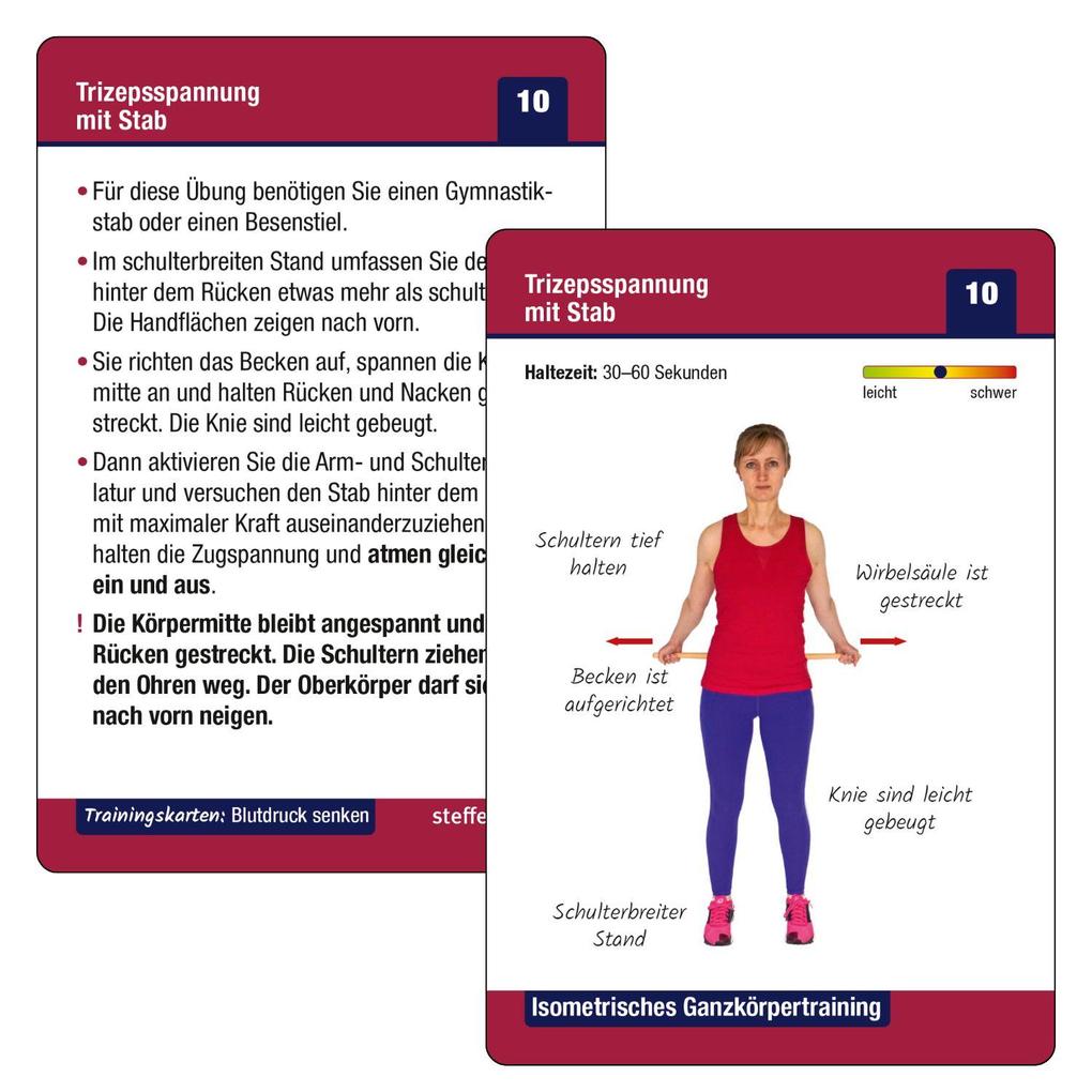 Weitere Ansicht: Trainingskarten Blutdruck senken | Ronald Thomschke, Benno Paulitz